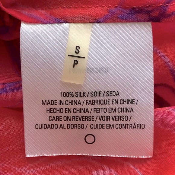 ELIE TAHARI 100% Silk Sheer Floral Blouse - Women’s SP - Picture 12 of 14